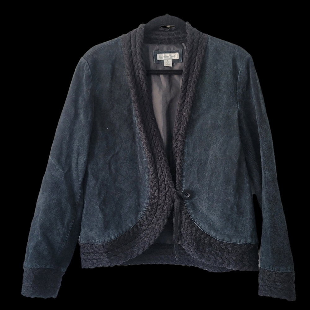 Cold Water Creek Genuine Suede Jacket